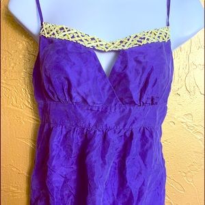 Yellow Beaded Camisole